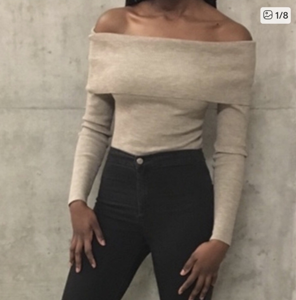 WILFRED Croquis Sweater Wool Off Shoulder ARITZIA XS